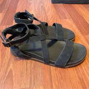 Black Suede Chacos
